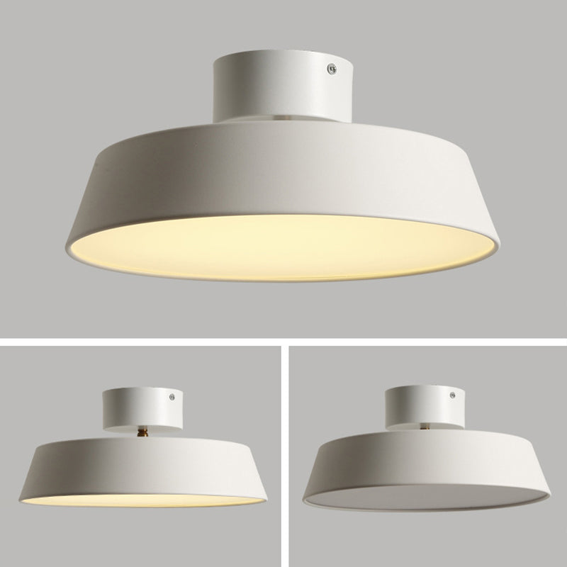 Acrylic Circle Ceiling Mount Light Fixture Nordic Style LED Close To Ceiling Lamp