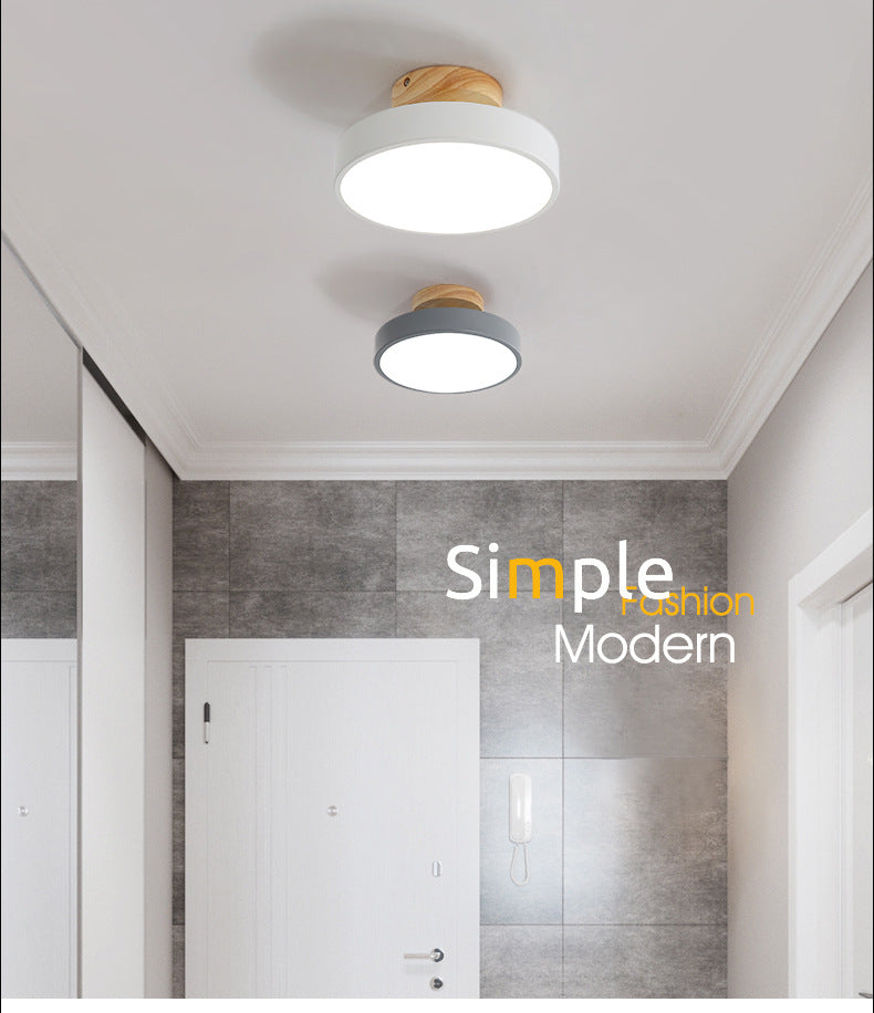 Plafonnier encastré en cercle acrylique, plafonnier LED de Style moderne