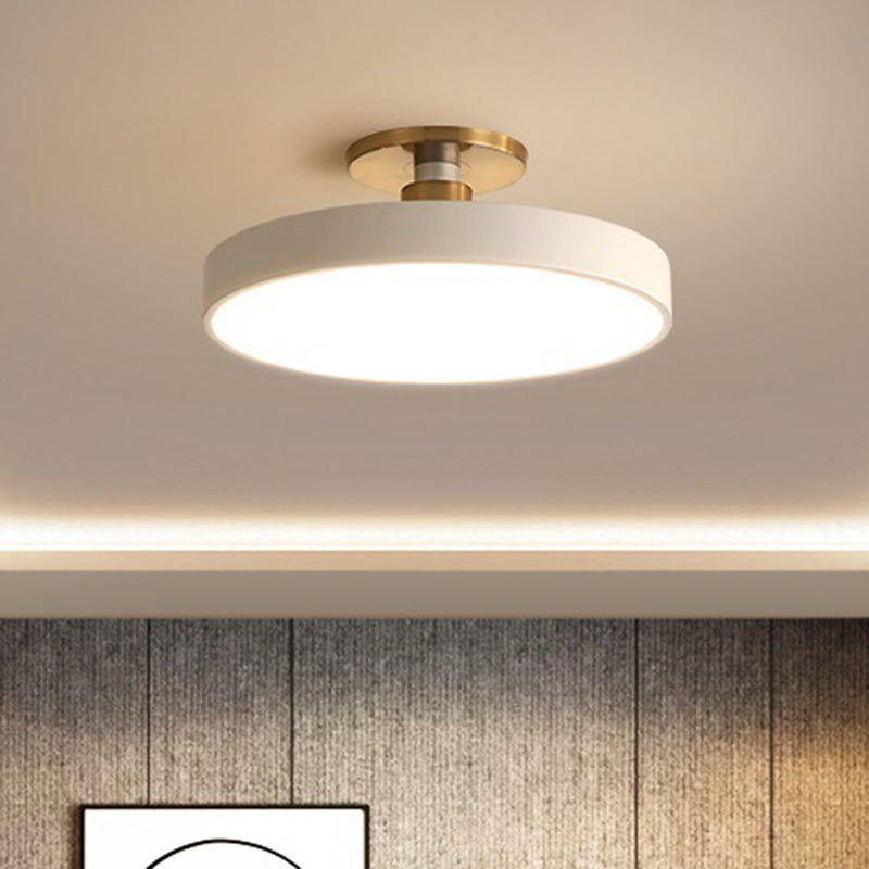 Circular Ring Acrylic Semi Flush Mount Lighting Modern LED Semi Flush Ceiling Light Fixture
