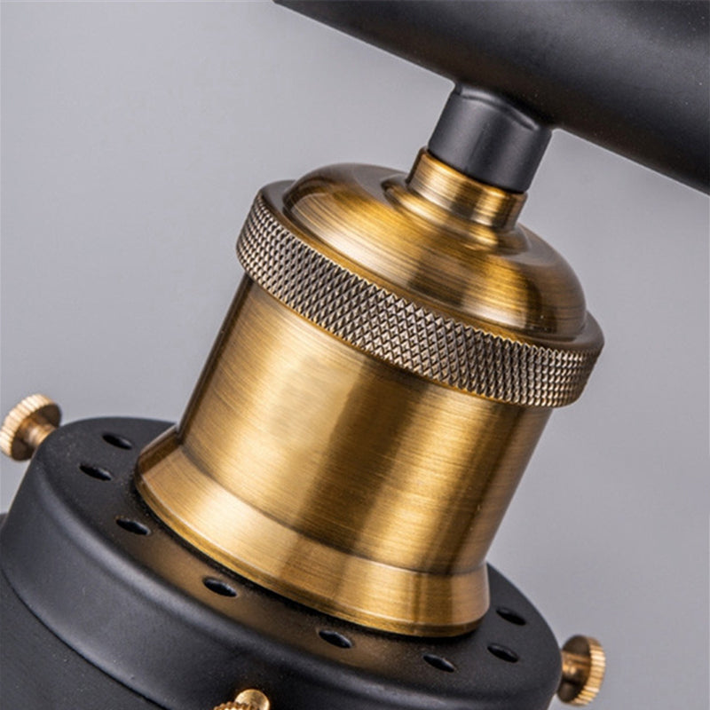 3 Lights Metal Pulley Island Pendant Lighting Industrial Black Cone Shade Island Lamps