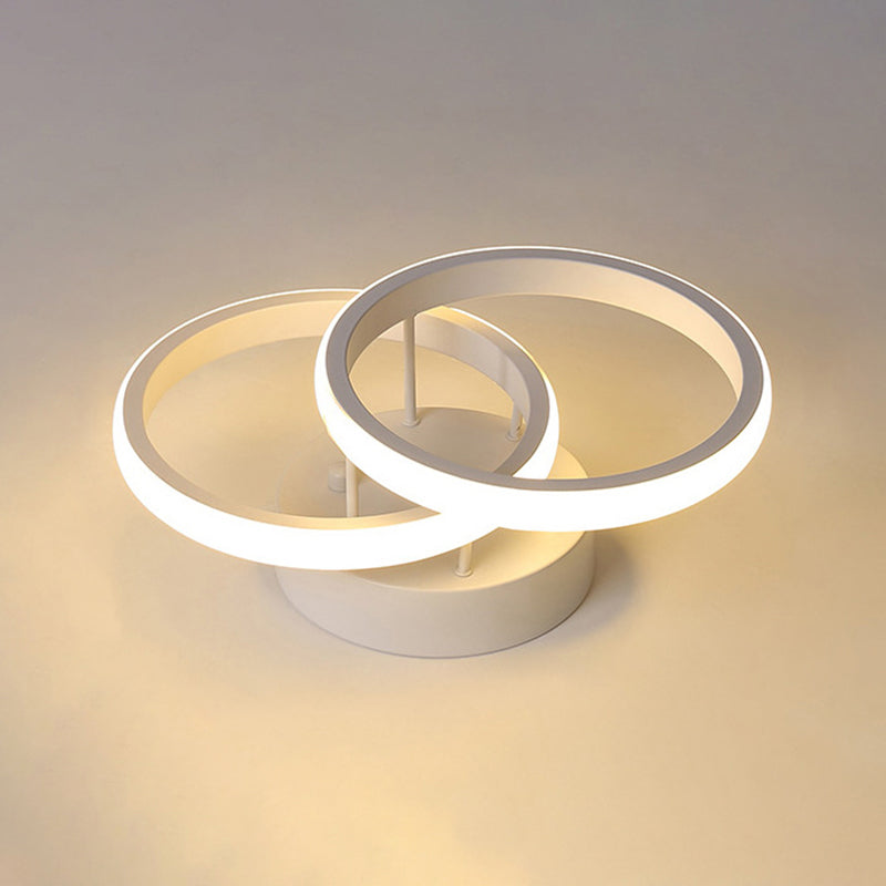 Geomtric Semi Flush Mount Light Acrylic Creative Flush-Mount Light Fixture for Hallway