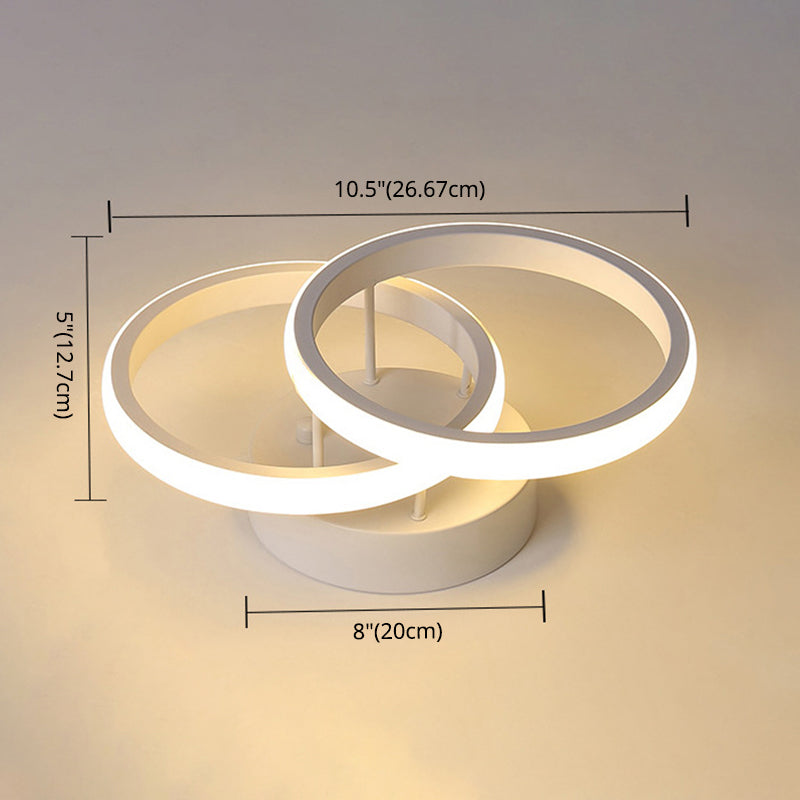 Geomtric Semi Flush Mount Light Acrylic Creative Flush-Mount Light Fixture for Hallway