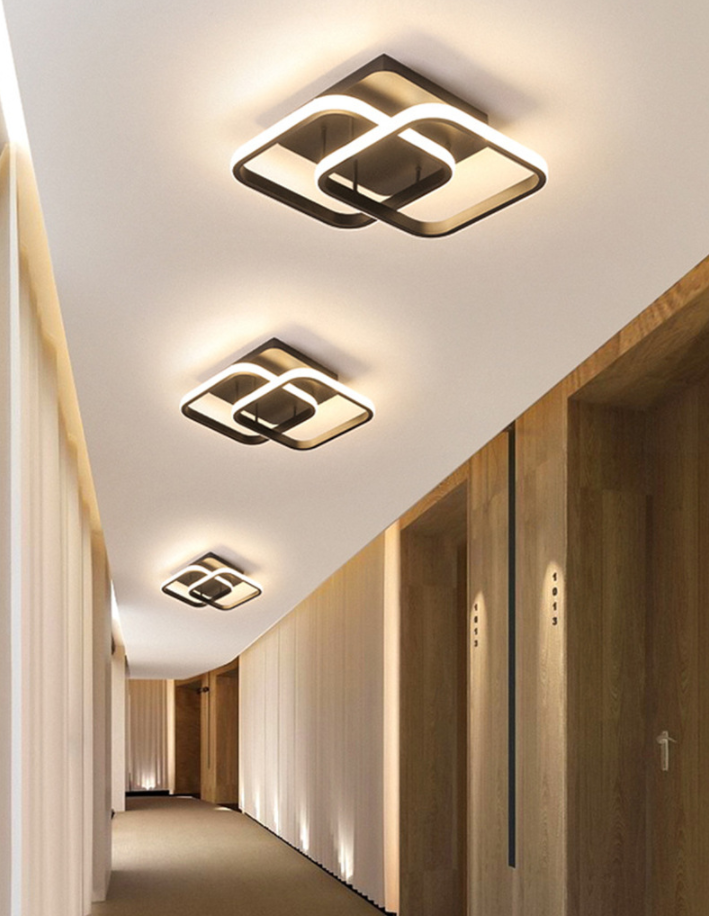 Geomtric Semi Flush Mount Light Acrylic Creative Flush-Mount Light Fixture for Hallway