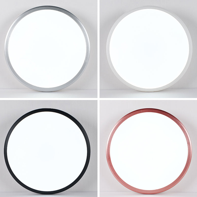 Super-thin Round Flush Mount Light Fixtures 1 Light Acrylic Contemporary Ceiling Lights Flush Mount