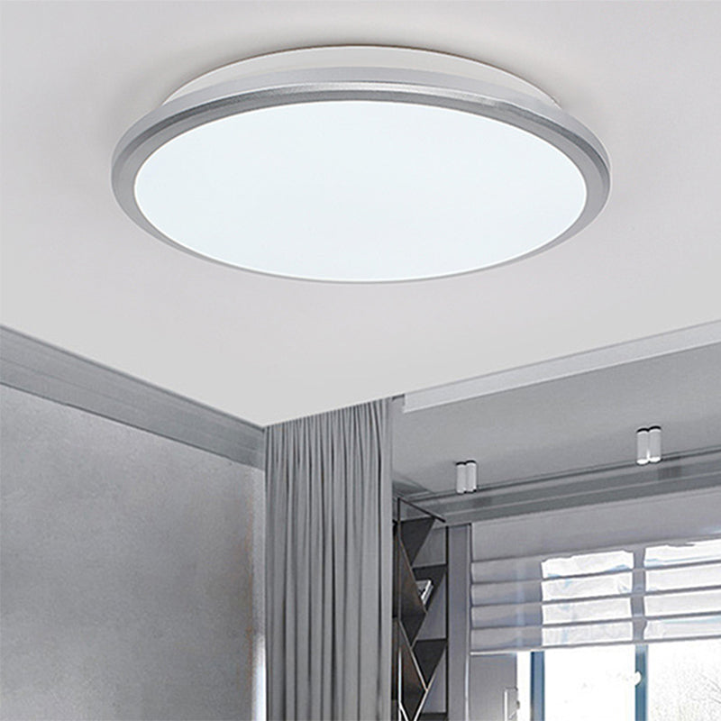 Super-thin Round Flush Mount Light Fixtures 1 Light Acrylic Contemporary Ceiling Lights Flush Mount