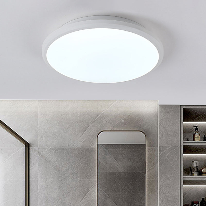 Super-thin Round Flush Mount Light Fixtures 1 Light Acrylic Contemporary Ceiling Lights Flush Mount