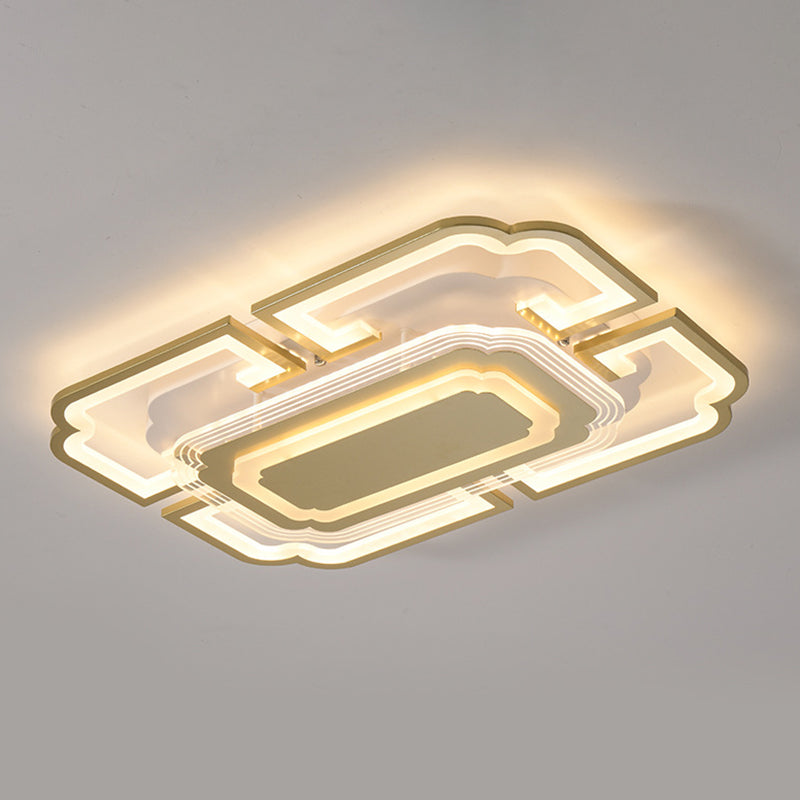 Geometric Flush Mount Light Acrylic Minimalism Flush Mount Spotlight for Living Room