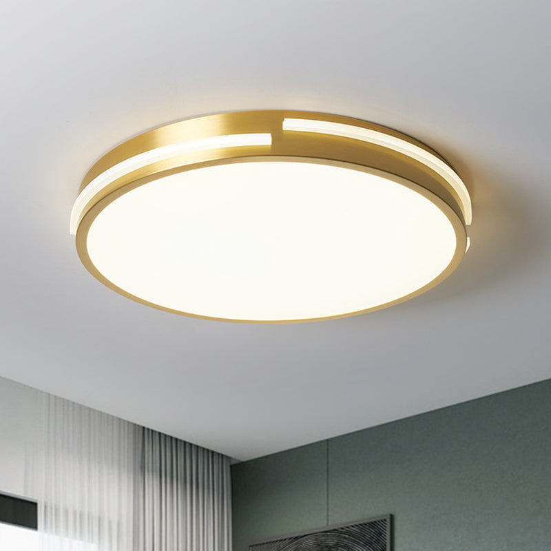 Round Flush Mount Ceiling Light Fixture Contemporary Acrylic Ceiling Mount Light Fixture for Living Room