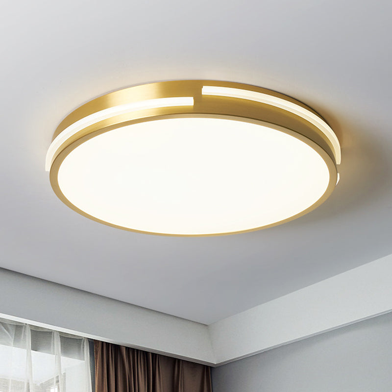 Round Flush Mount Ceiling Light Fixture Contemporary Acrylic Ceiling Mount Light Fixture for Living Room
