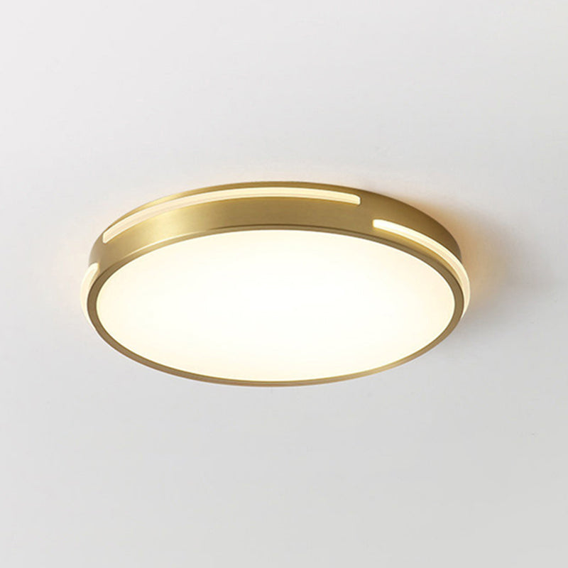 Round Flush Mount Ceiling Light Fixture Contemporary Acrylic Ceiling Mount Light Fixture for Living Room
