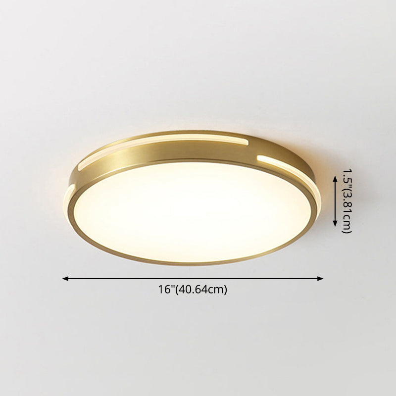 Round Flush Mount Ceiling Light Fixture Contemporary Acrylic Ceiling Mount Light Fixture for Living Room