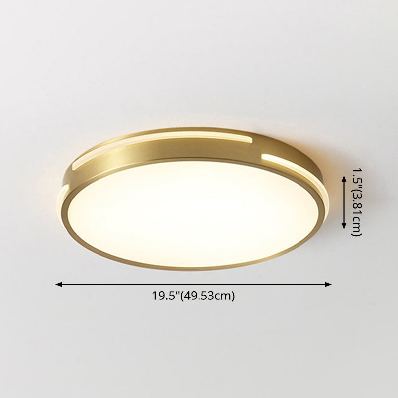 Round Flush Mount Ceiling Light Fixture Contemporary Acrylic Ceiling Mount Light Fixture for Living Room