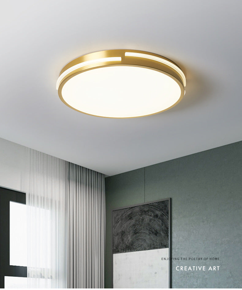 Round Flush Mount Ceiling Light Fixture Contemporary Acrylic Ceiling Mount Light Fixture for Living Room