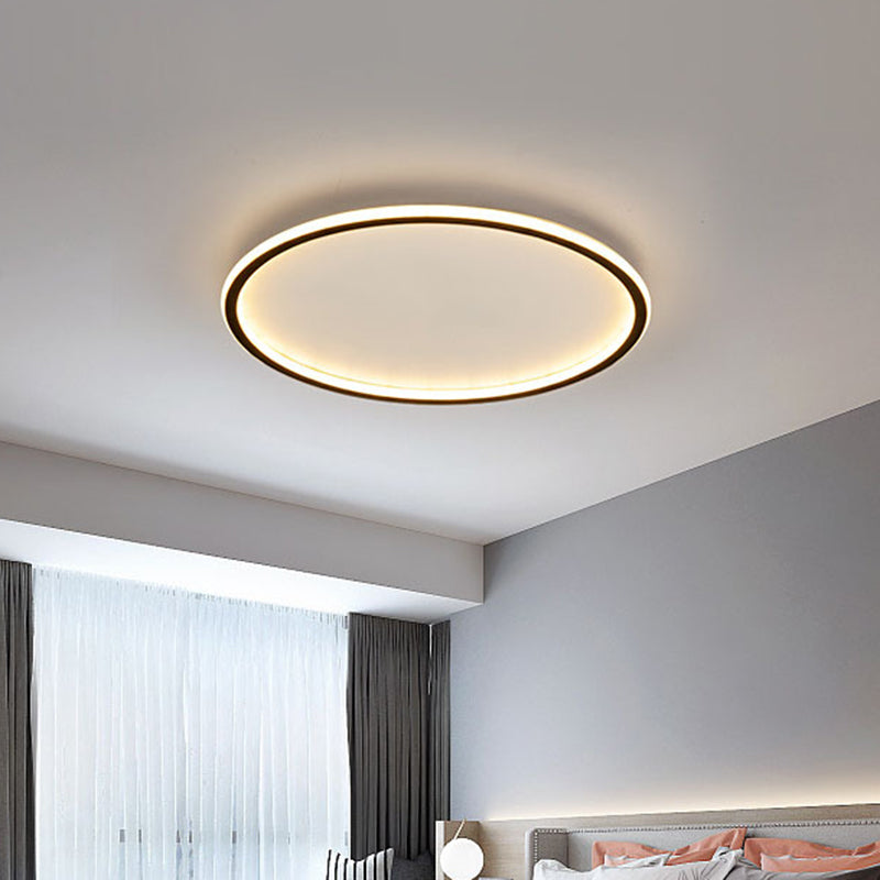 Luces empotrables redondas, accesorio montado en el techo de aluminio contemporáneo para sala de estar