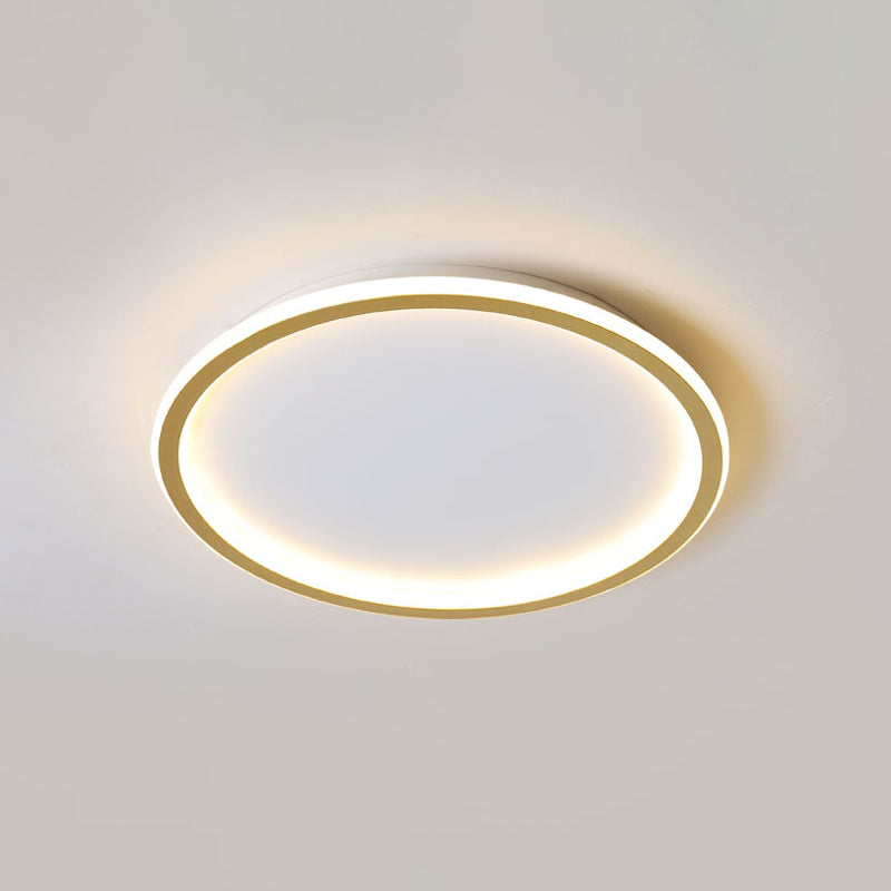 Le plafonnier rond allume le luminaire monté au plafond en aluminium contemporain pour le salon