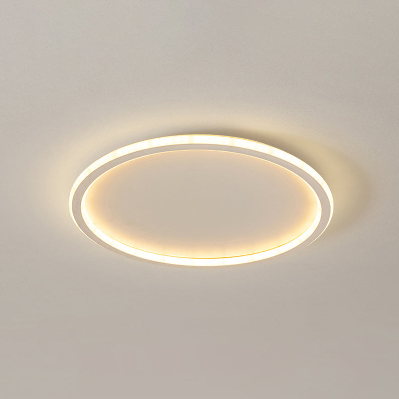Le plafonnier rond allume le luminaire monté au plafond en aluminium contemporain pour le salon
