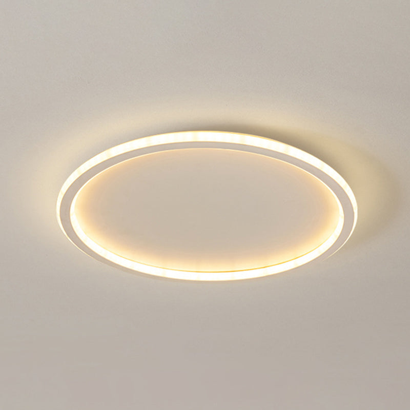 Ronde inbouwlampen Eigentijds aluminium plafondmontagearmatuur voor woonkamer