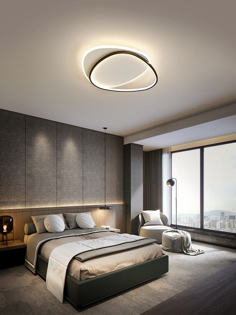 Triangle Flush Mount Ceiling Light Fixture Contemporary Metal Ceiling Mount Chandelier for Balcony