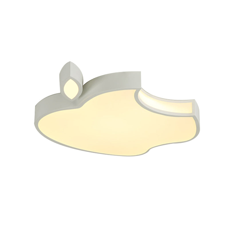 Zwart/Wit Apple Inbouwverlichting Minimalistische Stijl 21"/25,5" W LED Acryl Plafondarmatuur, Warm/Wit/3 Kleurenlicht