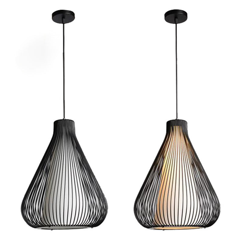 Metall 1 hellanhänger leichte nordische einfache Tränenkäfighängelampe für das Restaurant