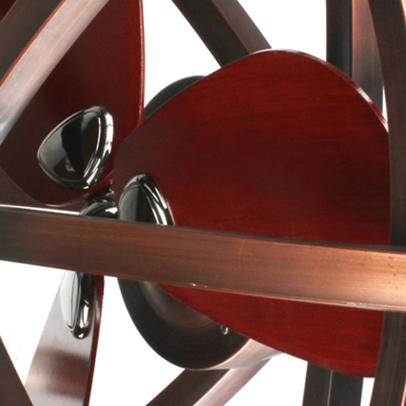 8-head metalen semi-montage verlichting retro koperen afwerking Oplate sferoïde dicht bij plafondlamp