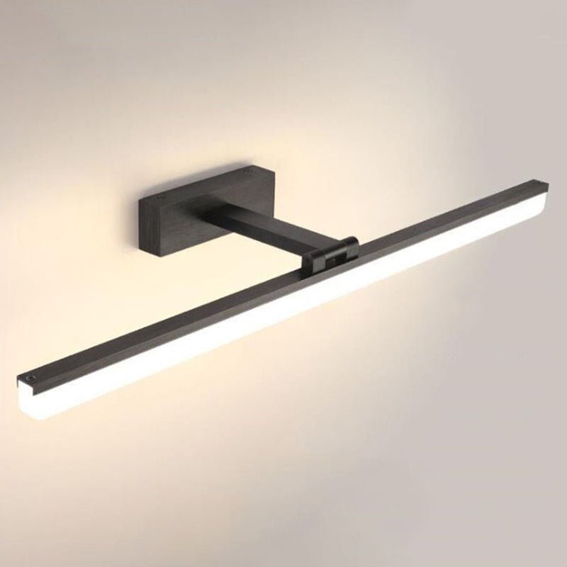 Modern Style Armed LED Wall Mounted Vanity Lights Metal Simple Bathroom Vanity Sconce