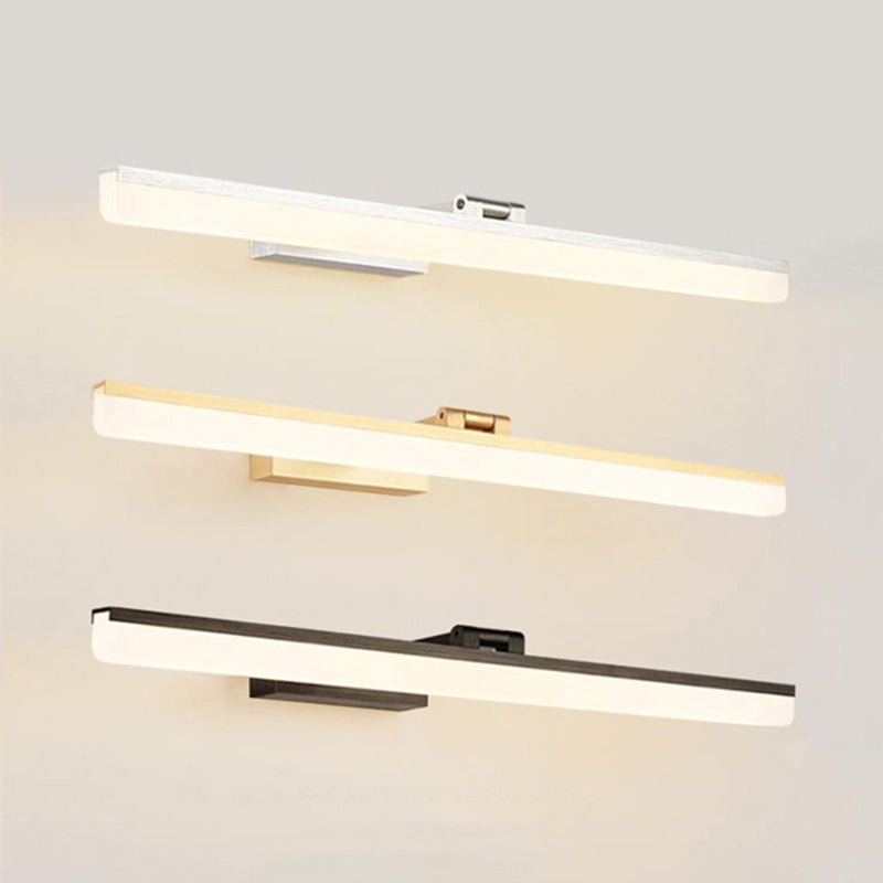 Modern Style Armed LED Wall Mounted Vanity Lights Metal Simple Bathroom Vanity Sconce