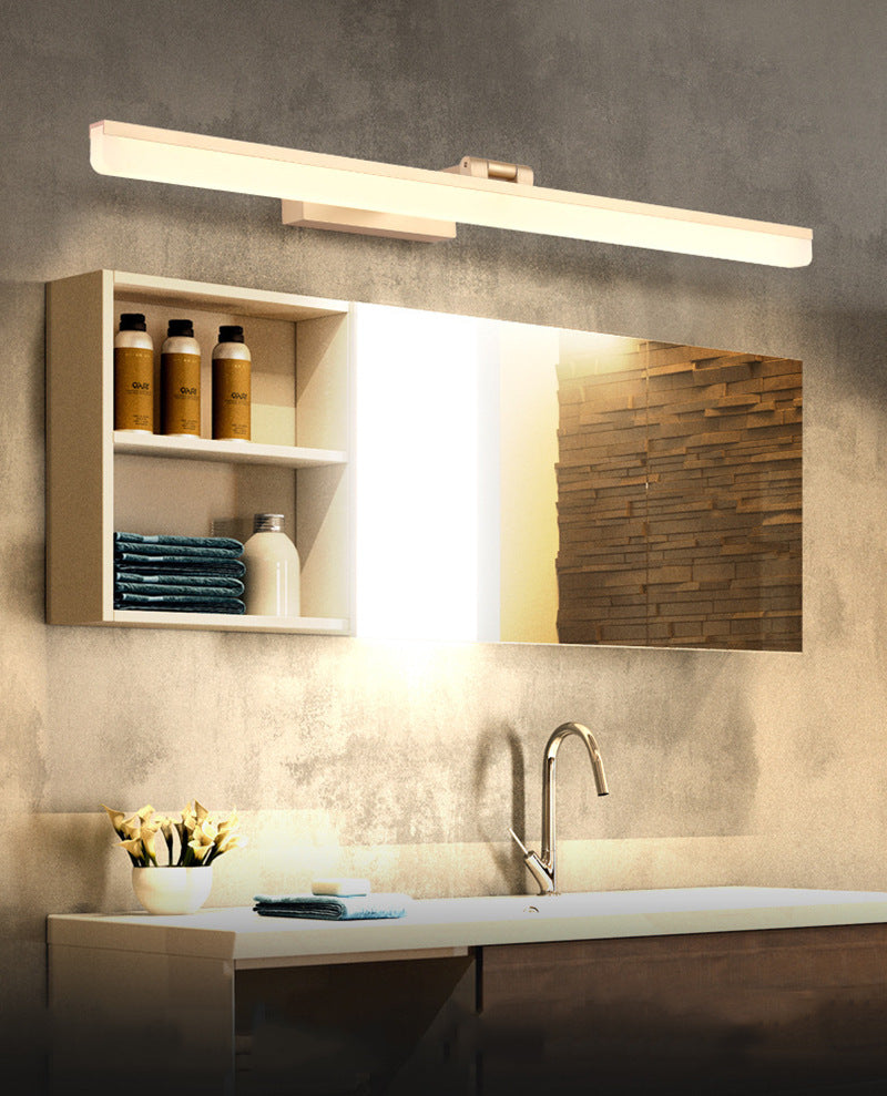 Modern Style Armed LED Wall Mounted Vanity Lights Metal Simple Bathroom Vanity Sconce