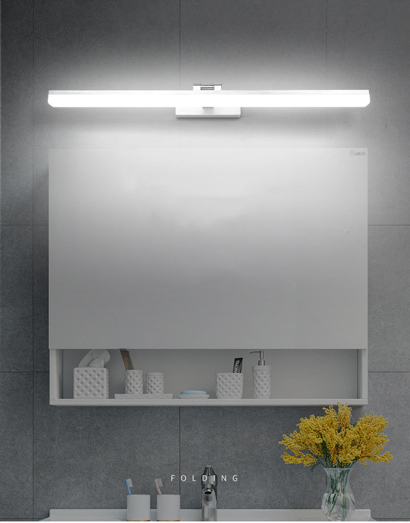 Modern Style Armed LED Wall Mounted Vanity Lights Metal Simple Bathroom Vanity Sconce