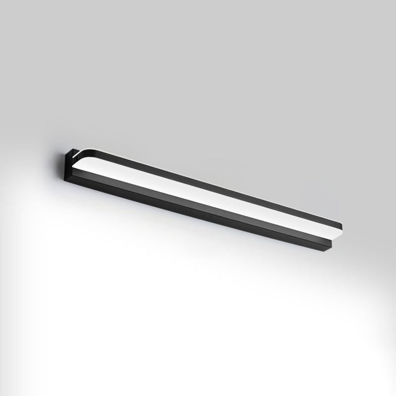 Lineare Waschtischbeleuchtung Ideen moderne Wandlampe in mehreren Sichtlosen für Badezimmer
