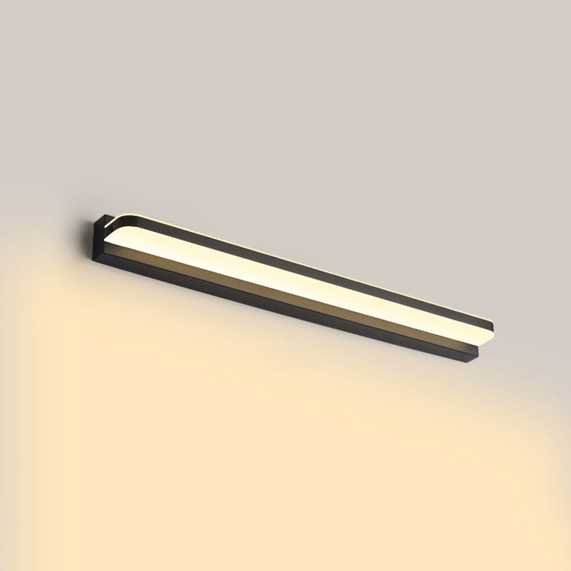 Lineare Waschtischbeleuchtung Ideen moderne Wandlampe in mehreren Sichtlosen für Badezimmer
