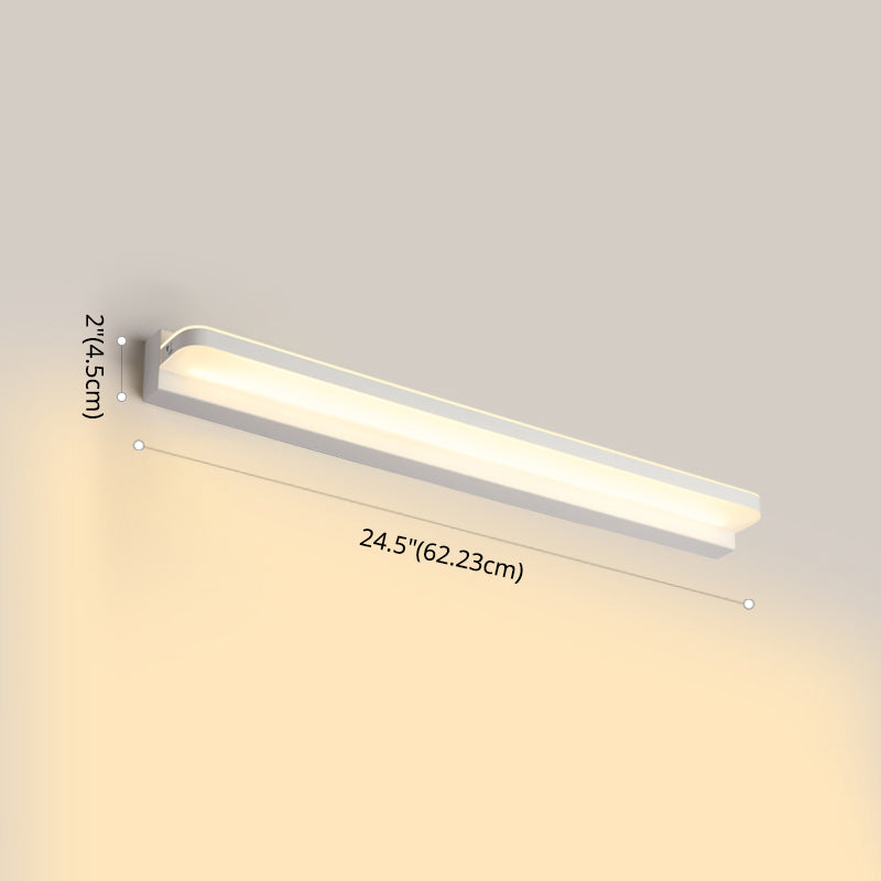 Lineare Waschtischbeleuchtung Ideen moderne Wandlampe in mehreren Sichtlosen für Badezimmer