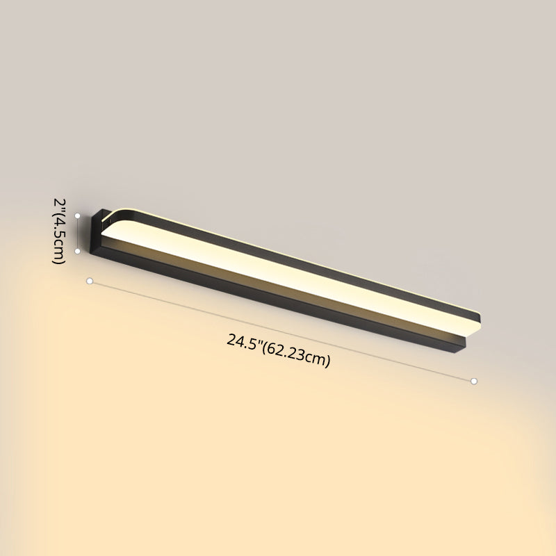 Lineare Waschtischbeleuchtung Ideen moderne Wandlampe in mehreren Sichtlosen für Badezimmer