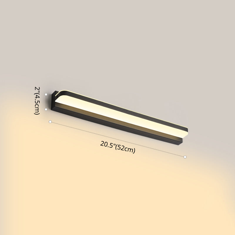 Lineare Waschtischbeleuchtung Ideen moderne Wandlampe in mehreren Sichtlosen für Badezimmer