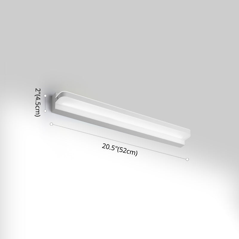 Lineare Waschtischbeleuchtung Ideen moderne Wandlampe in mehreren Sichtlosen für Badezimmer