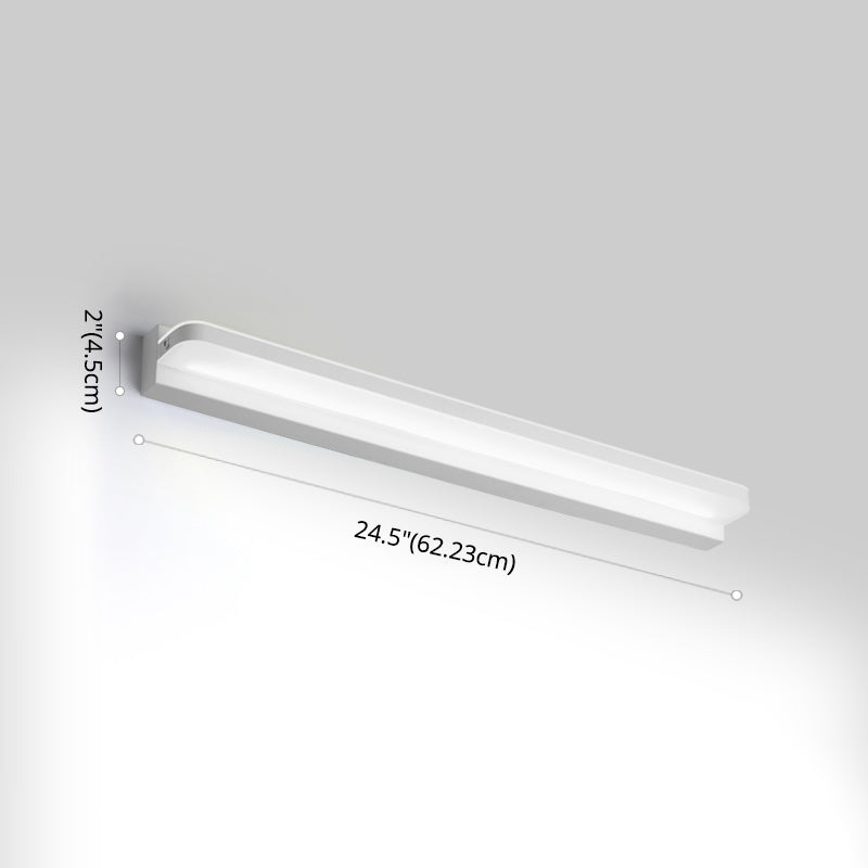 Lineare Waschtischbeleuchtung Ideen moderne Wandlampe in mehreren Sichtlosen für Badezimmer