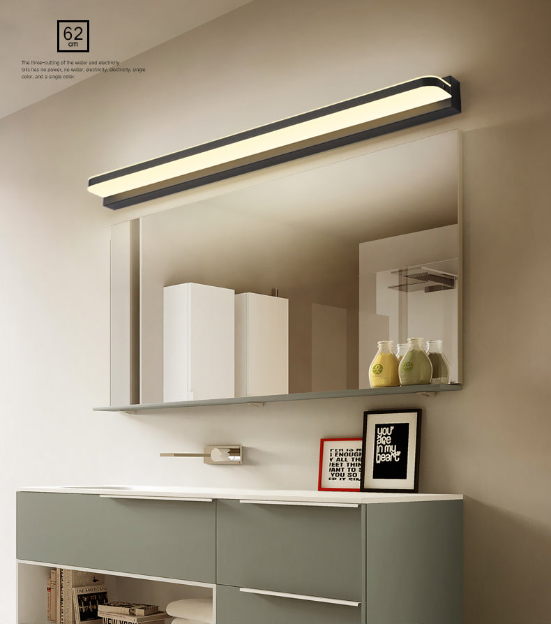 Lineare Waschtischbeleuchtung Ideen moderne Wandlampe in mehreren Sichtlosen für Badezimmer