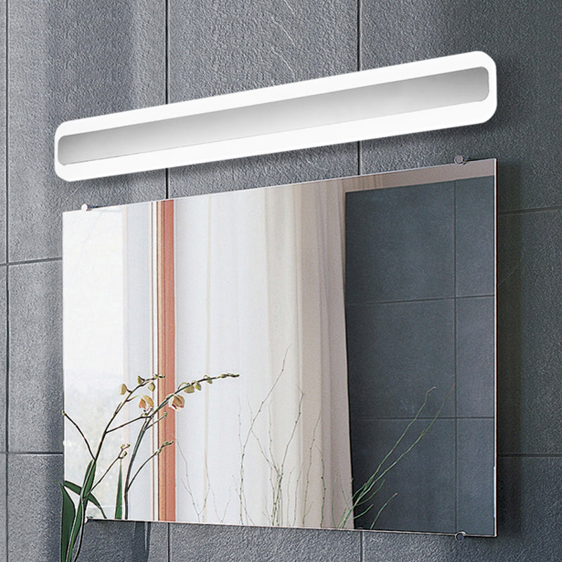 Rectangular Acrylic LED Wall Mount Light Fixture Nordic Waterproof Vanity Wall Sconce for Bathroom