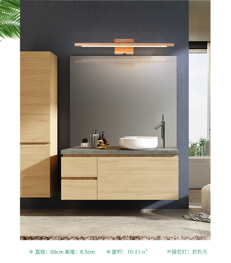 Wooden LED Wall Mounted Lighting Simplicity Vanity Wall Light Fixtures for Bathroom