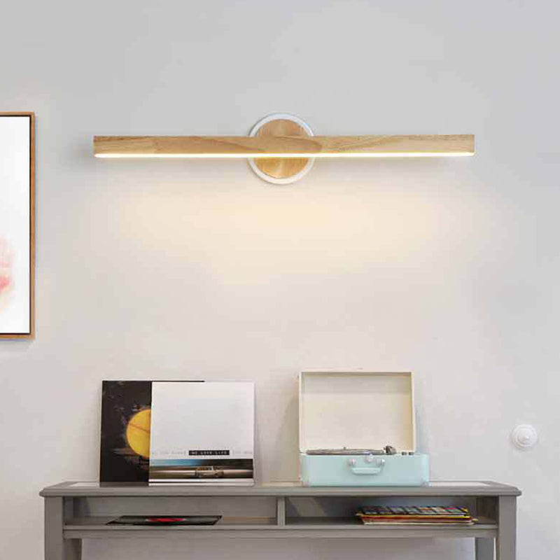 Luci da parete della vanità a led nordica semplicità moderna la luce sconde di vanità in legno per bagno