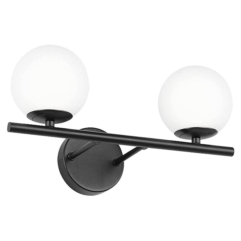 Frosted Glass Ball Waschtischlampen Badezimmer zeitgenössischer Stil Metall Waschtischleuchte