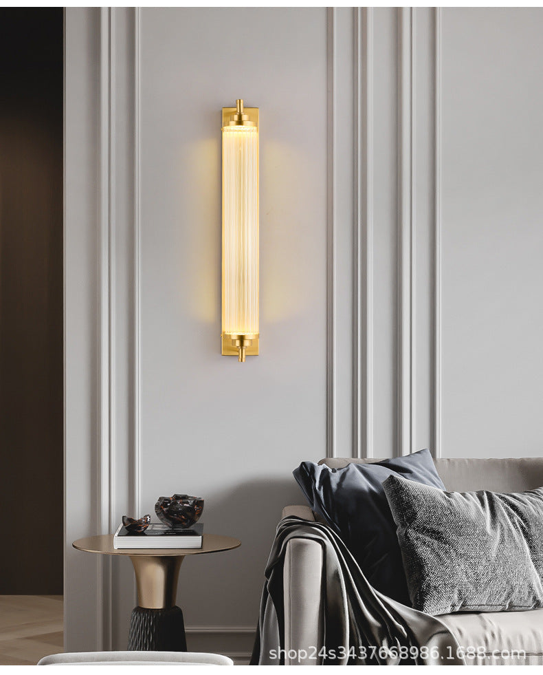 1 Light Crystal LED Vanity Sconce Modern Metal Gold Wall Mounted Mirror Front for Bath