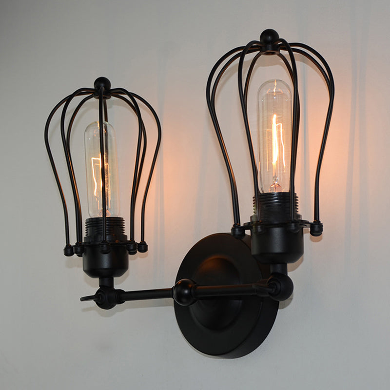 Vintage Doppelwaschtischbeleuchtung Industriestil Wandmontierte Lampe für Schlafzimmer Badezimmer