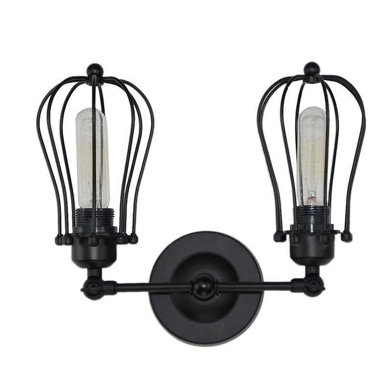 Vintage Double Vanity Lighting Industrial Style Wall Mounted Lamp for Bedroom Bathroom