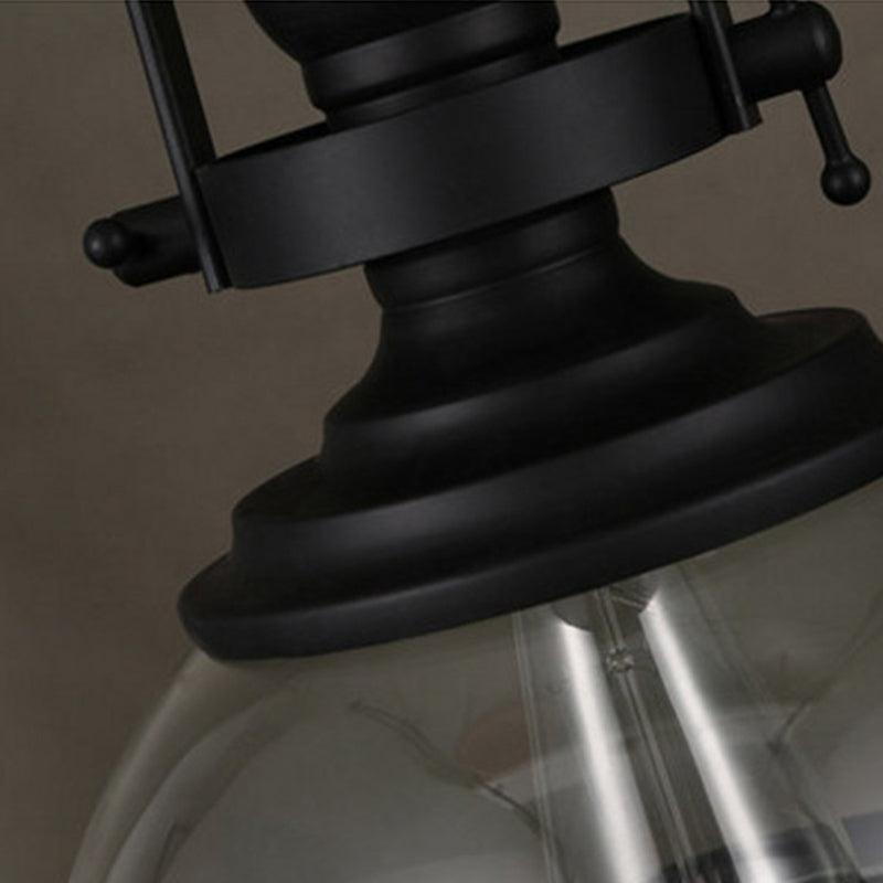 1 Luce a cupola leggera Luce industriale in vetro a sospensione per la caffetteria