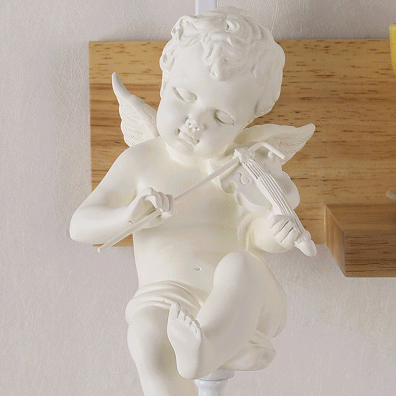 Bell Shade Wall Sconce Fixture Loft Style Clear Glass 1 Head Bedside Wall Mounted Light with Angle Design