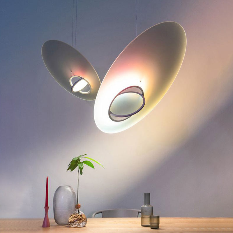 Galaxy LED Suspension Lighting Artistic Acrylic Multicolored Pendant Chandelier for Cafe