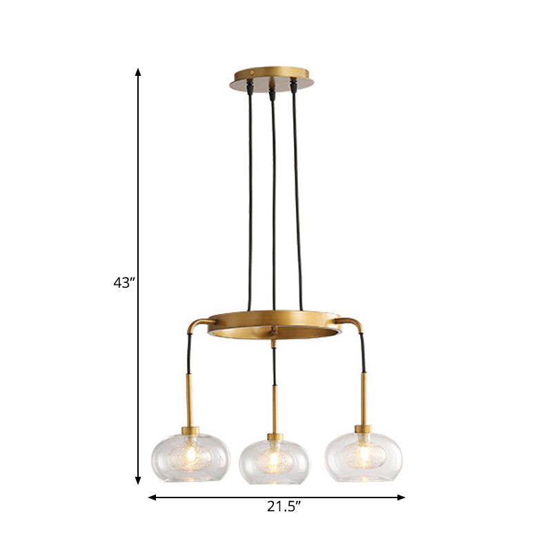 Wit/gouden wagenwiel kroonluchter boerderij helder glas 3/6/8 koppen hanglampje plafondlicht