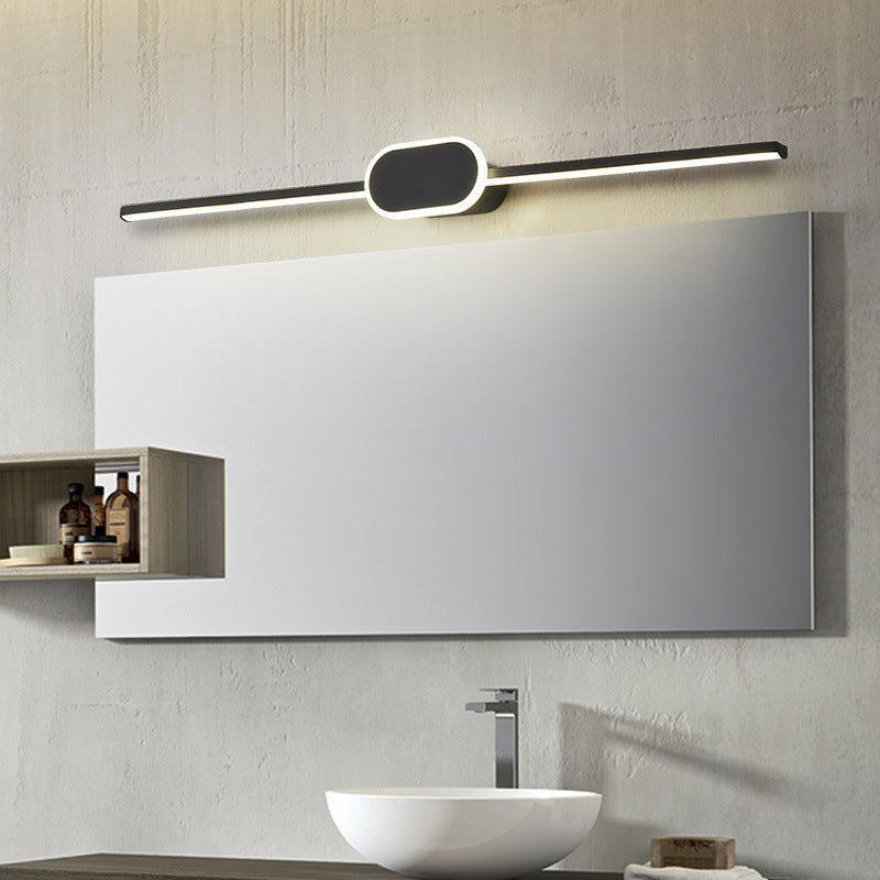 Luci da parete di vanità lineari Light Modern Minimalist Minimalist Metal Single Vanity Light