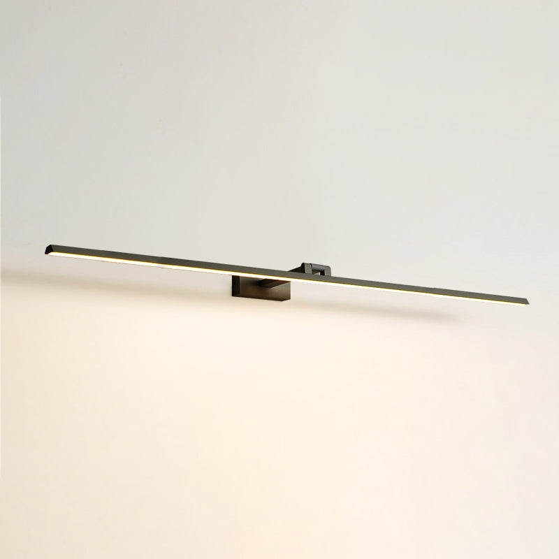 Linear LED Vanity Light Fixtures Modern Minimalist Style Metal Single Vanity Light
